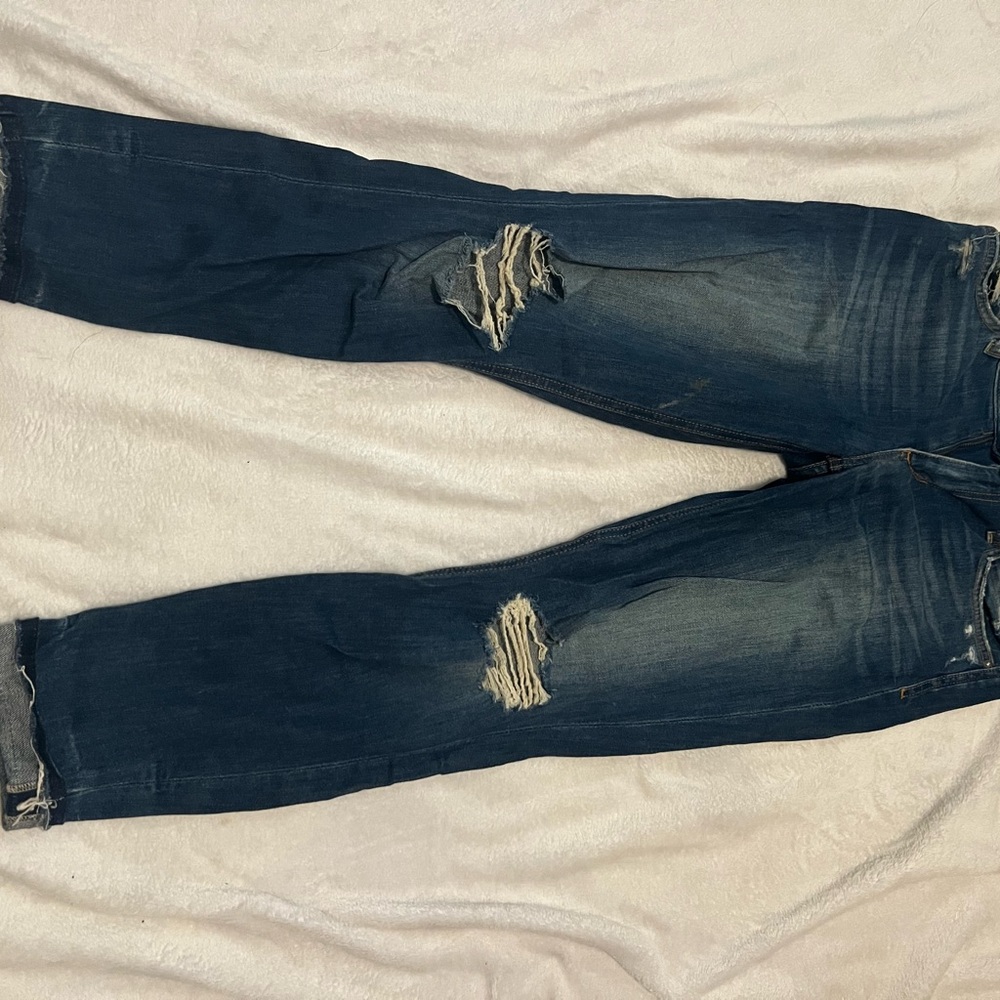 Joe's Jeans Blue Slim Fit Distressed Denim